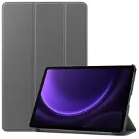Mtp Products Samsung Galaxy Tab S10 FE/S9 FE Tri-Fold Sarjan Smart Lompakkokotelo - Harmaa