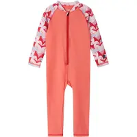 Reima Polskii Yksiosainen Rashguard-uimapuku Misty Red 68 cm Punainen 68 cm Pojat, Tytöt