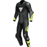 Dainese Misano 3 D-Air Airbag rei'itetty 1-osainen moottoripyörän nahkapuku