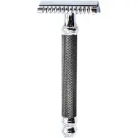 Parker 26C -Black & Chrome Handle Open Comb 3 Piece Saf