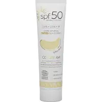 Raw Organic DHYVANA Sävyttävä aurinkovoide kasvoille SPF 50 Golden Beige, 50ml