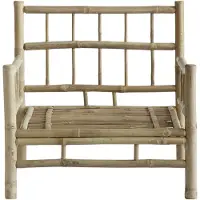 Tine k home Lounge-tuoli Nature - Oleskelunojatuolit Bambu Luonnonvaalea - BAMCHAIR