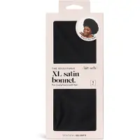 Kitsch KITSCH, Satin Sleep Xl Adjustable Bonnet - Black