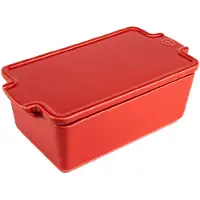 Peugeot Appolia Terrine Med Låg & Presse, Rød - Red - 20 CM