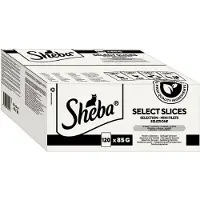 Sheba 120x85g annospussit valikoima kastikkeessa siipikarjalajitelma kissan märkäruoka