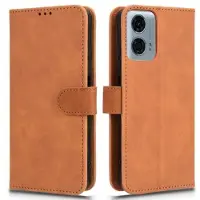 Mtp Products Motorola Moto G34 Lompakkokotelo Magneettisella Sulkijalla - Ruskea
