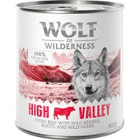 Wolf of Wilderness 6x800g High Valley - nauta koiranruoka