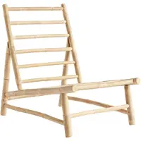 Tine k home Lounge-tuoli 55 Cm Luonnonvärinen - Oleskelunojatuolit Bambu Luonnonvaalea - BAMSLOWCHAIR55