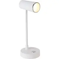 TRIO Lenny LED pöytävalaisin ladattava 28cm 2,5W 3000+4000+6000K valkoinen