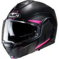 HJC i100 Beis MC8SF Flip-Up Kypärä Matta/Musta/Pinkki unisex, size XS