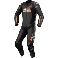 Alpinestars GP-Force Chaser 1-osainen nahkakombi Musta/Neonpunainen Miehet, size 56