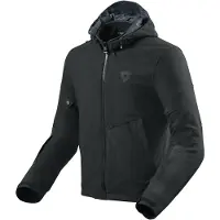 REV'IT! AFTerburn Moottoripyöräilijän softshell-takki Musta Miehet, size 2XL