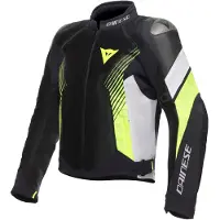 Dainese Super Rider 2 Absøluteshell Tekstiilitakit Musta/Valkoinen/Keltainen Miehet, size 54