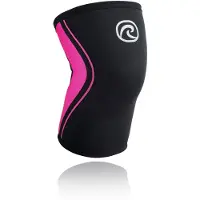 Rehband RX-Polvisuojat 3mm Musta/Vaaleanpunainen