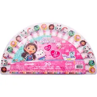 Gabby's Dollhouse Gabbyn Nukketalo Kynäsetti Pyyhekumeilla 20-Pack