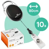 Durable Korttipidike Jojo Style, nappikiinnitys musta 10 kpl