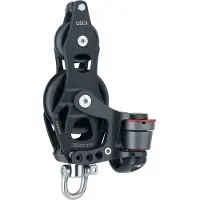 Harken Elementti Fiddle-kääntölohko 150 Mm:n Kammella Ja Nostoliinalla 60 Mm