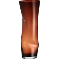 Orrefors Squeeze maljakko Sunset brown