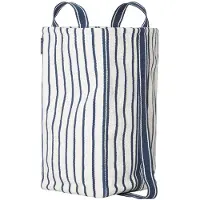 Lexington Pyykkikori 60x30 Cm Sininen/valkoinen - Pyykkikorit Kierrätyspuuvilla - 12428008-5850-ONE