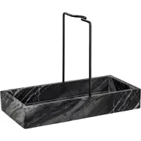 Mette Ditmer Marble tiskipöydän järjestäjä 12x23,5 cm Black-grey