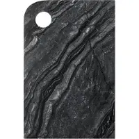 Mette Ditmer Marble tarjotin medium 20x30 cm Black-grey