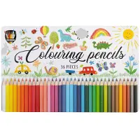 Free and Easy - Colored pencils in tin box 36 pcs.