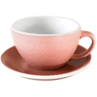 Loveramics Cappuccinokuppi ja aluslautanen Egg Cinnabar, 200 ml