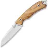 MKM-Maniago Knife Makers MKM Pocket Tango 2 Lambsfoot PT2-O Olive Wood fixed knife, David C. Andersen design
