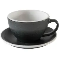 Loveramics Cappuccinokuppi ja aluslautanen Egg Anthracite, 200 ml