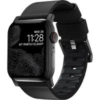 Nomad Active Band Pro, Yhtye, Älykello, Musta, Apple, Ultra / 46mm, Nahka, Ruostumaton teräs (NM1A41BNW0)