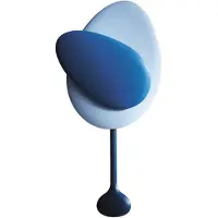 Design House Stockholm Mellow Clock seinäkello Blue