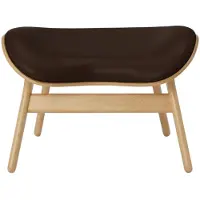 UMAGE A Conversation Piece Ottoman Rakkaus Oak/Leather Brown