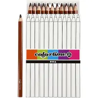 Creativ Company Triangular Jumbo colored pencils - Ruskea 12pcs.