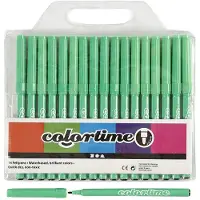 Colortime Light Green Pens 18pcs.