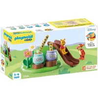 Playmobil Nalle Puh Disney 1.2.3 Ja : Tiggerin Mehiläisten Puutarhan Rakennuspeli