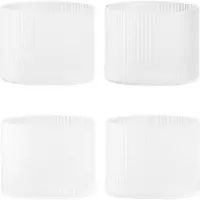 Ferm Living Ripple lasi matalat 4-pack Frosted