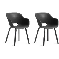 Keter Noa ulkotuolit, 60x69x41 cm, mustat, 2 kpl