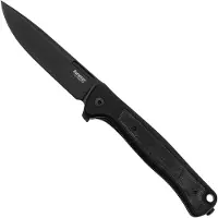 Lionsteel Skinny Solid SK01A BB Black Aluminium Black Canvas Micarta inlay, Blackwashed pocket knife, Molletta design