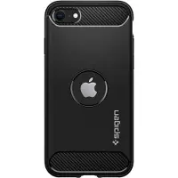 Spigen Rugged Armor iPhone SE 2020 -suojakuori - mattamusta (AcS00944)