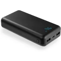EverActive EB-L20k Power Bank 20000mAh - 2xUSB-A - musta - musta