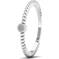 Lykken Elegance yksikivinen timanttisormus valkokulta 0,03 ct-165