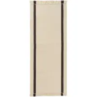 Ferm Living Calm kelim kävelymatto Off-white, Coffee, 80x200 cm