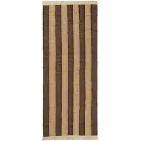 Ferm Living , Ives-matto 80x200 cm - Ruskea/Suklaa