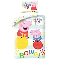 Halantex SP. z.o.o. Peppa Pig Boing vuodevaatesetti 140×200cm, 70×90 cm, 70×90 cm.