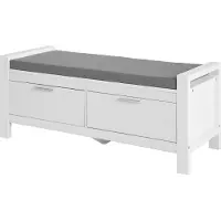 SoBuy S ilytyspenkki Matala lipasto Eteisen penkki FSR74-W White W100 D40 H40cm