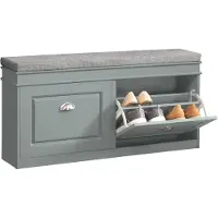 SoBuy Eteisen penkki 24x51x104cm., harmaa