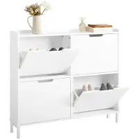 SoBuy kenkäkaappi 4 ovella fsr100-w