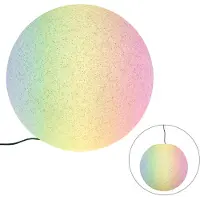 QAZQA Älykäs ulkovalaisin harmaa 56 cm IP44 sis. Wifi A60 - Nura