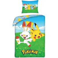 Javoli Puuvillainen vuodevaate 140x200 Pokemon Pikachu