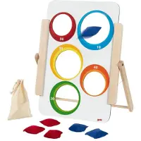 Goki - Wooden Throwing Game Bag Throwing 8pcs.